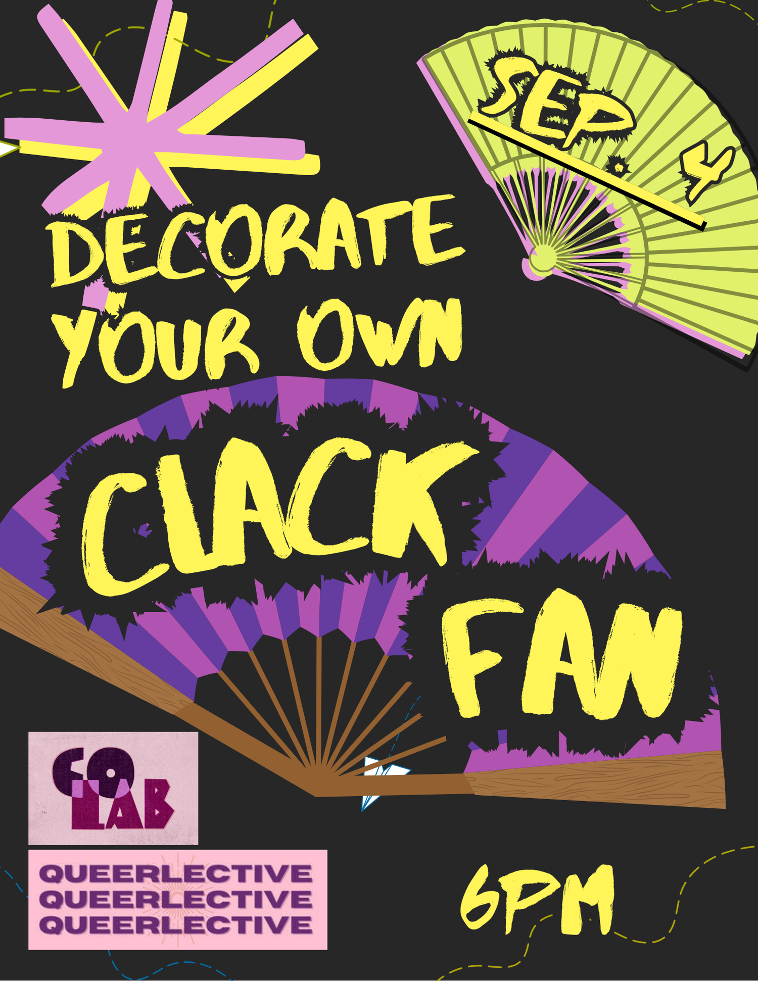 Decorate your own Clack Fans!