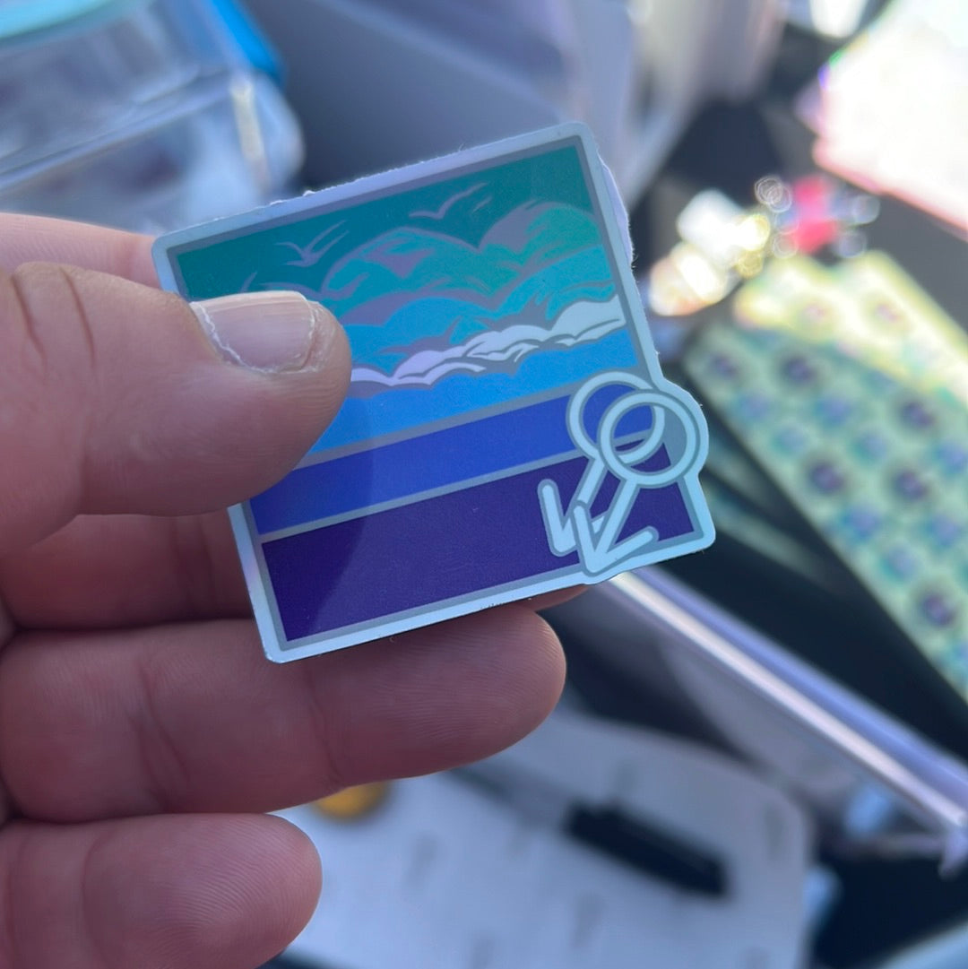 GAY OCEAN PRIDE STICKER