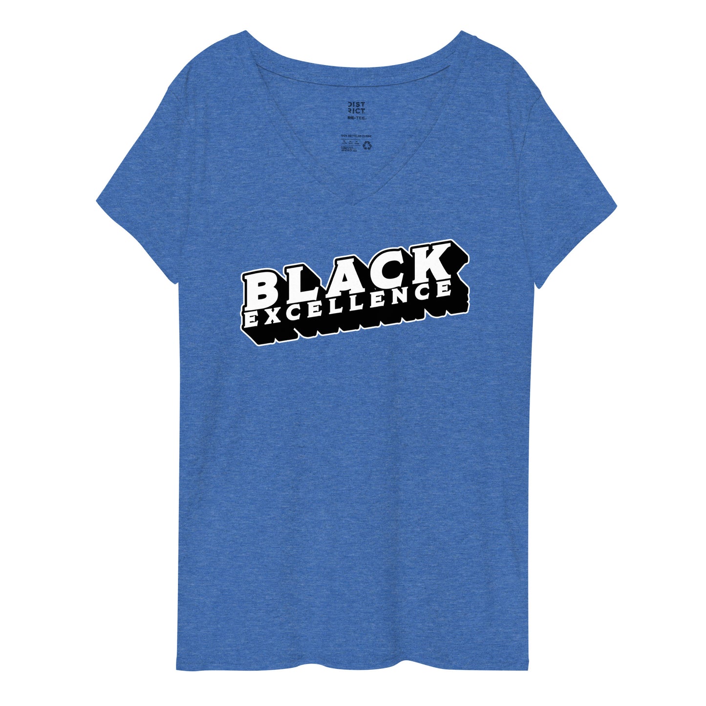 Black Excellence Women’s Recycled V-Neck T-Shirt