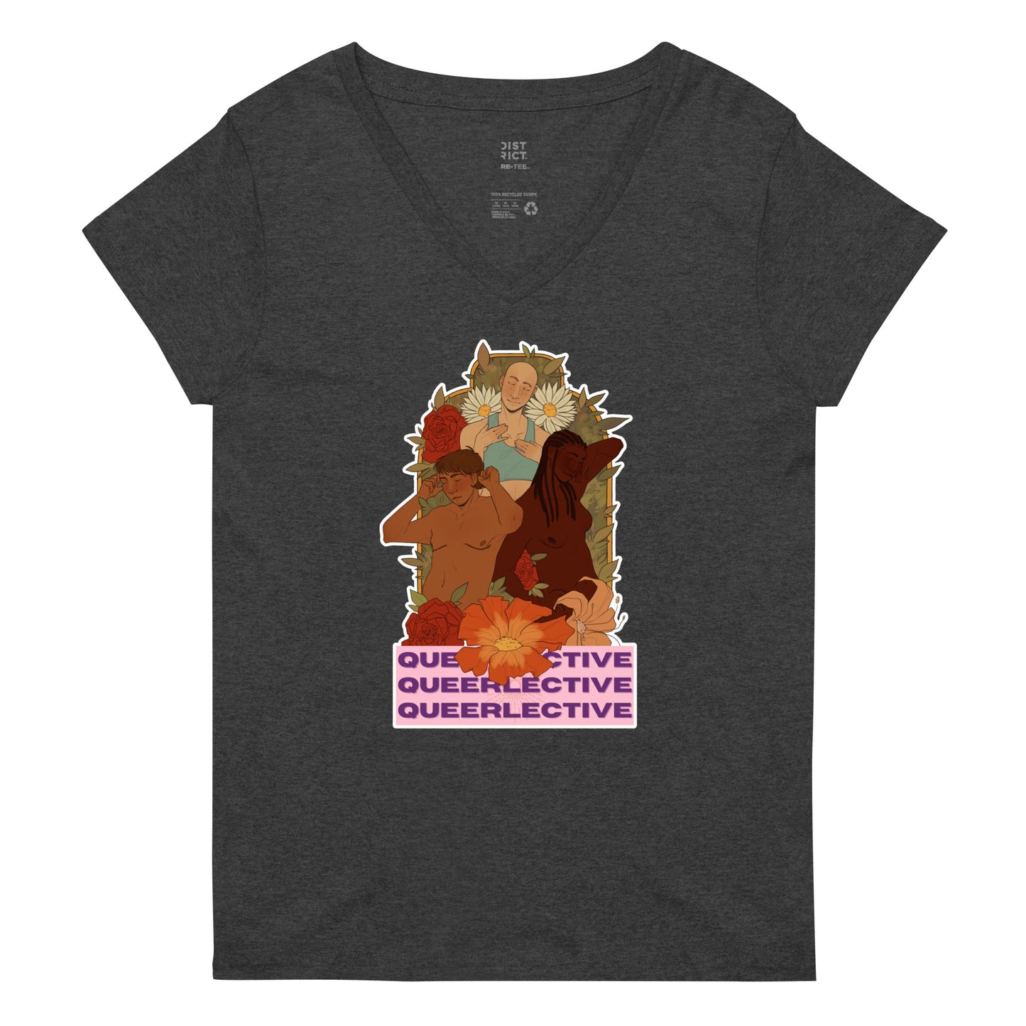 Loving Myself recycled v-neck t-shirt