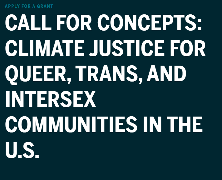 Astraea Foundation Announces Call for Concept for Climate Justice for Queer Community