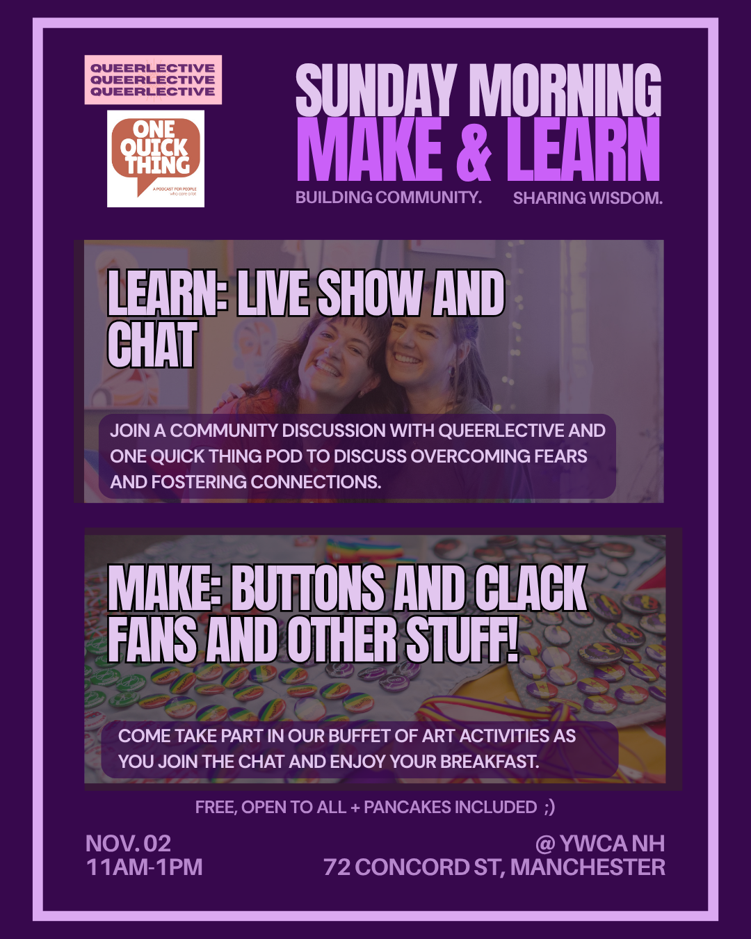 Sunday Morning Make & Learn with One Quick Thing Pod 11/2