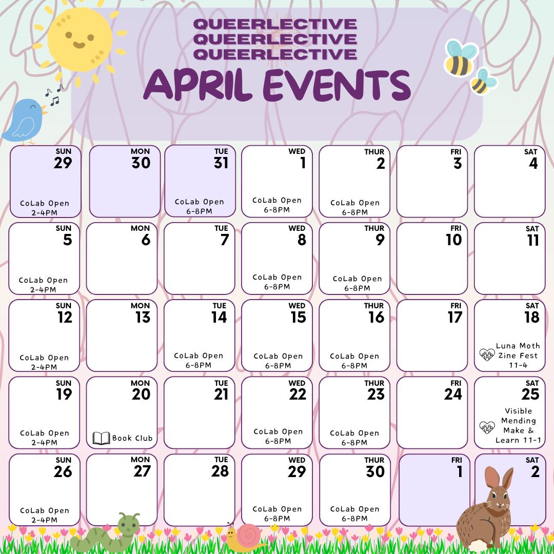 April Events Calendar