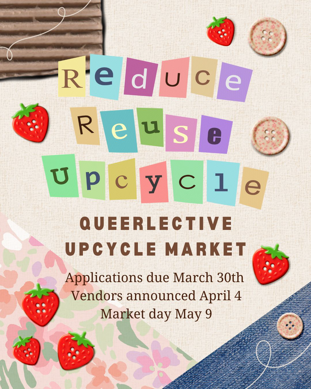 Reduce, Reuse, Upcycle Market