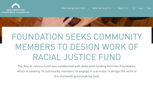 New Hampshire Charitable Fund Seeks Panelists for the Racial Justice Fund