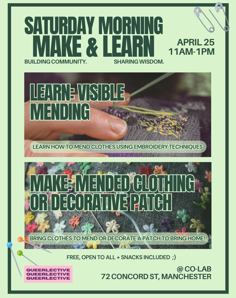 Saturday Morning Make & Learn: Visible Mending with Cotton