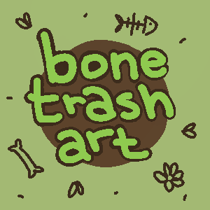 bone trash art