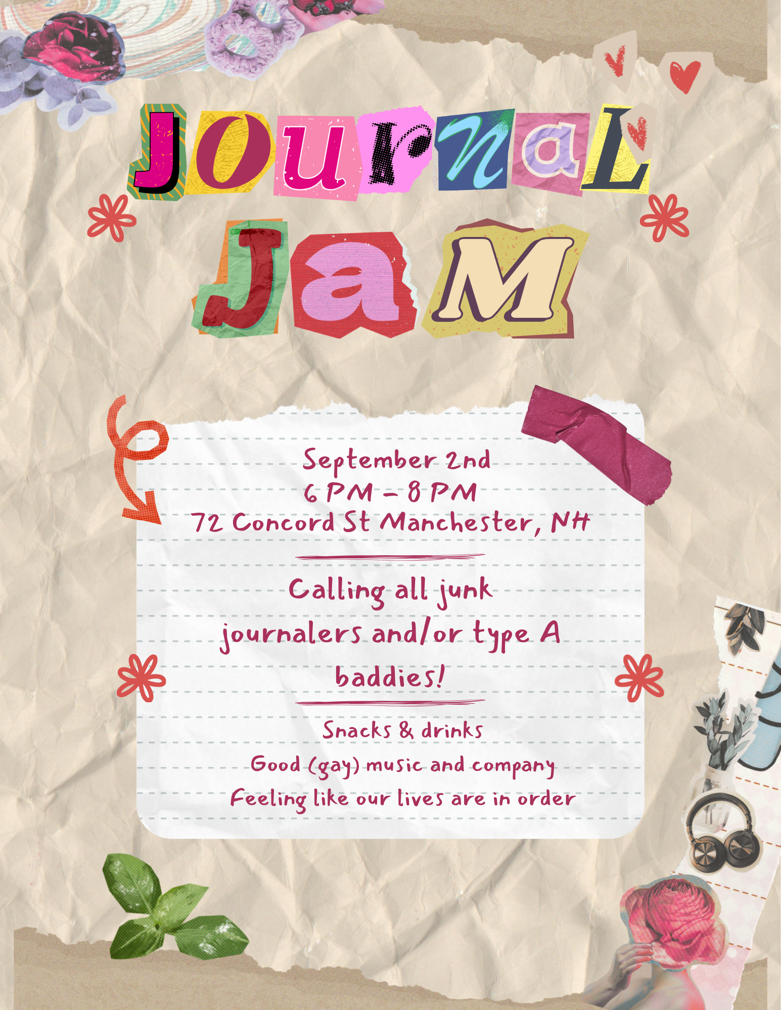Journal Jam at CoLab, September 2nd