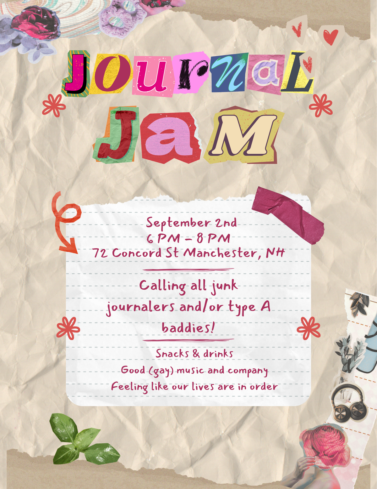 Journal Jam at CoLab, September 2nd