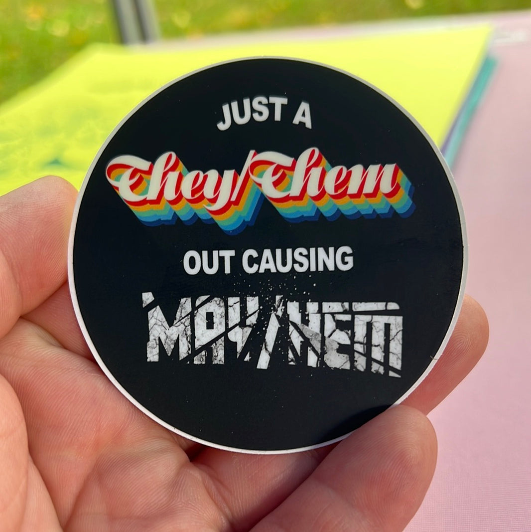 They/them May/Hem Sticker