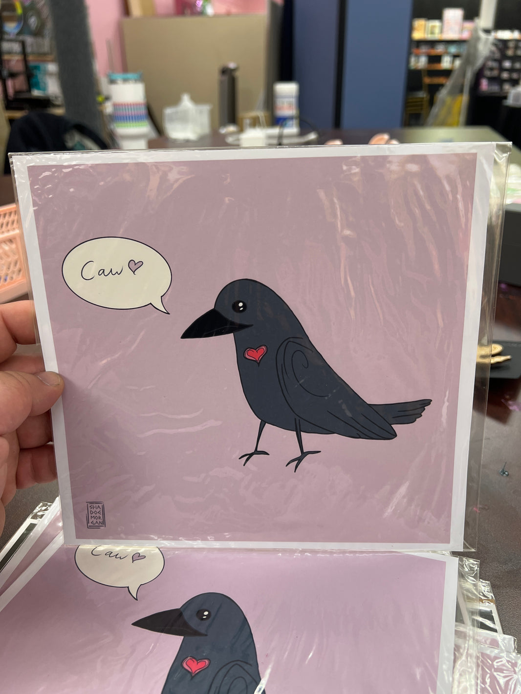 Crow Friend Print by Shadoe Morgan