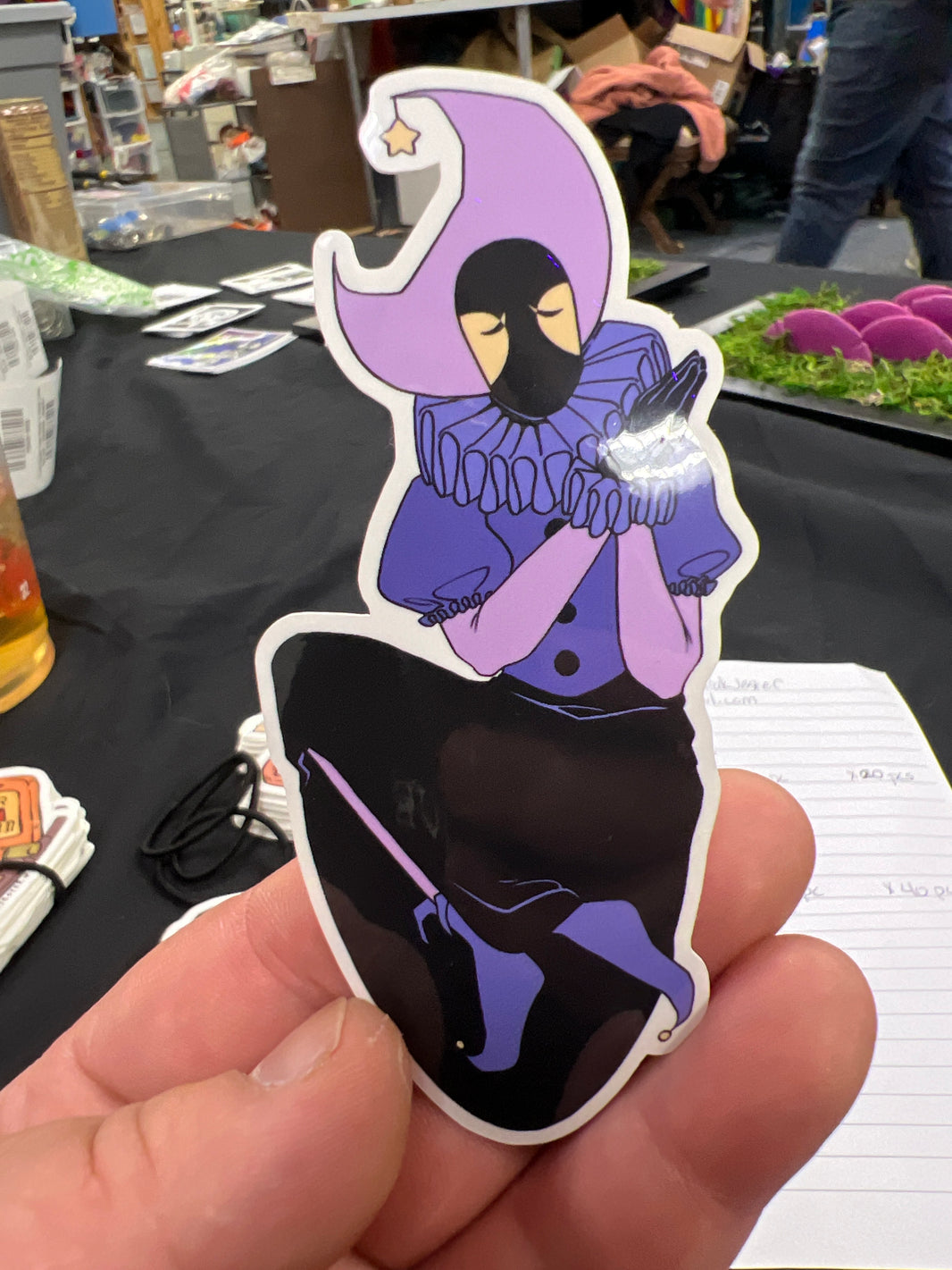 Purple Moon Jester Sticker by Kodiak Jester