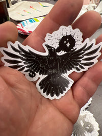 Celestial Crow Sticker by Shadoe Morgan