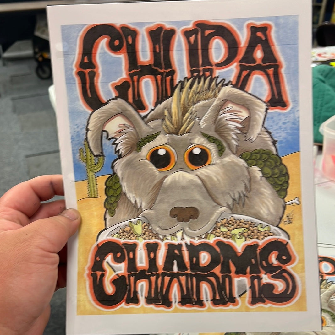 Chupa Charms Print by Grindark Studios