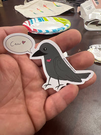 Crow Friends Sticker by Shadoe Morgan