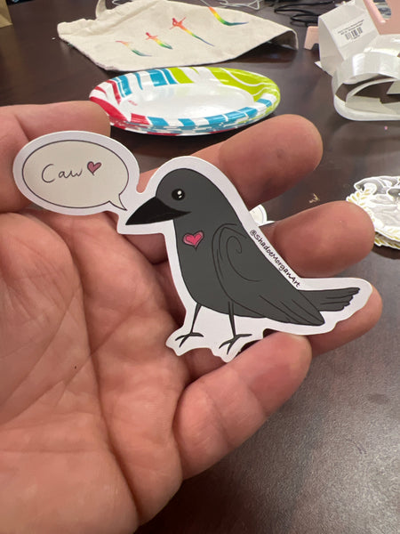 Crow Friends Sticker by Shadoe Morgan