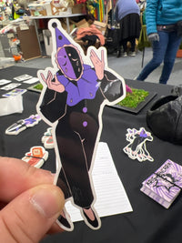 Purple Tragedy Jester Sticker by Kodiak Jester