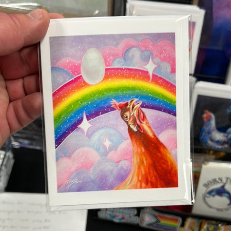 Nostalgia Hen Card by Jackie Hanson