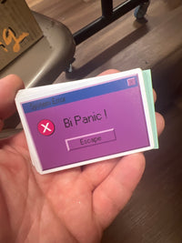 Bi Panic! Sticker by Amber the Crow