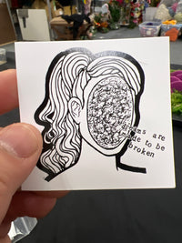 Broken Dreams Sticker by Hannah Rowell Jore