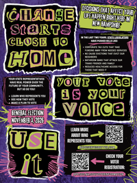 Change Starts Close to Home, Voter Education Poster