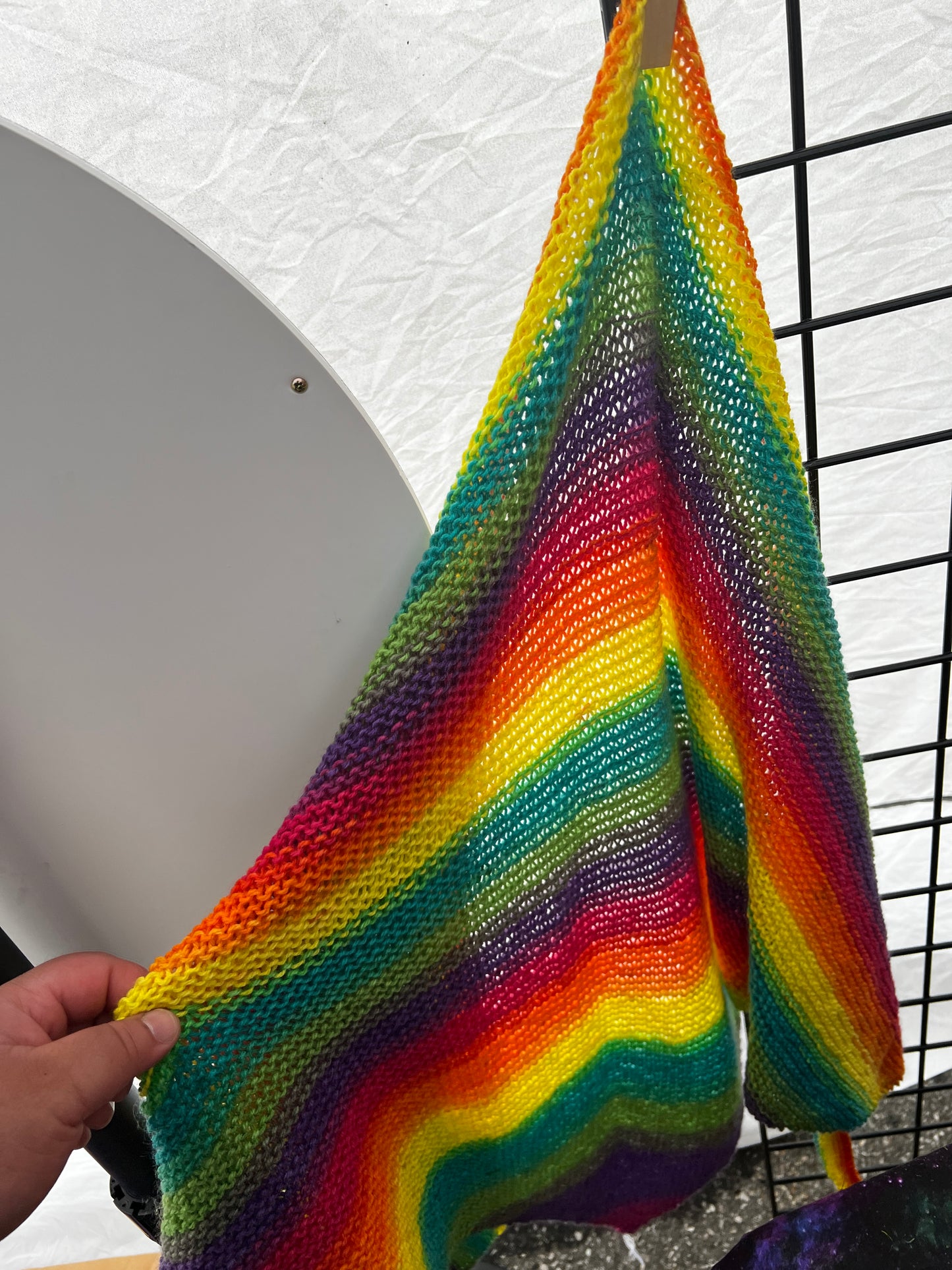 Rainbow Knit Scarf by Kris