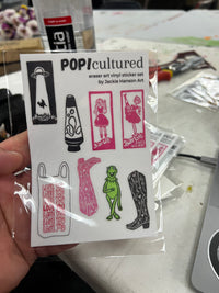 Eraser Art Sticker Set by Jackie Hanson