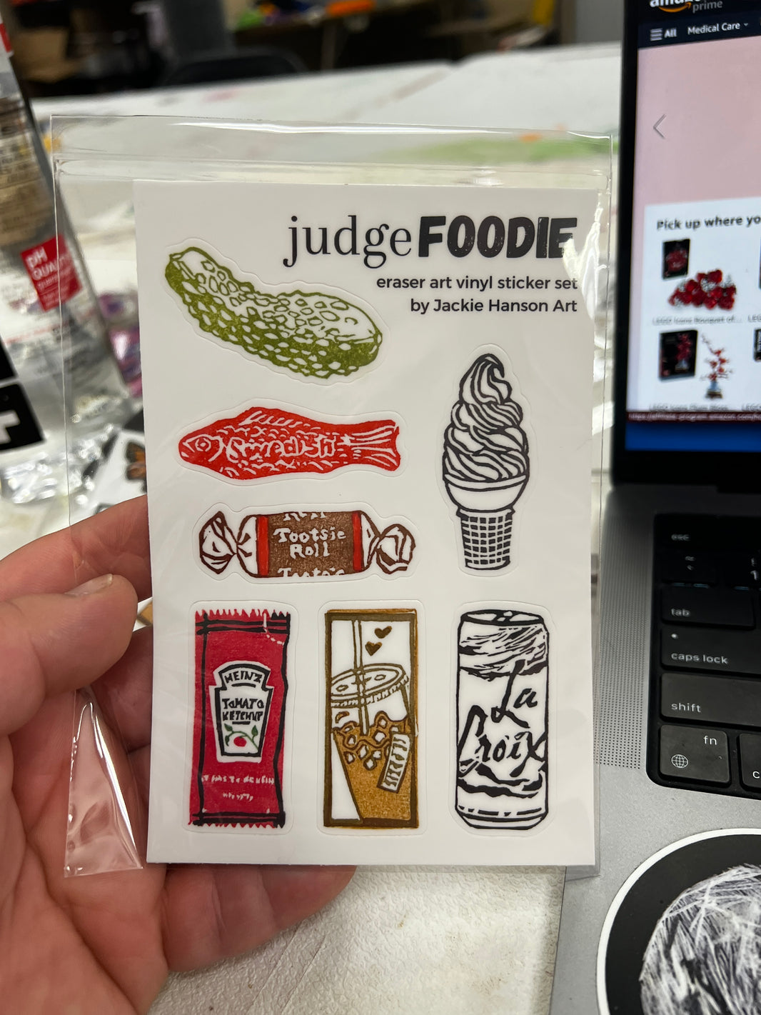 Eraser Art Sticker Set by Jackie Hanson
