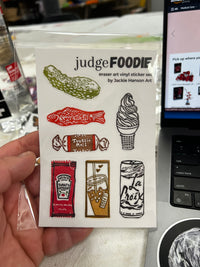 Eraser Art Sticker Set by Jackie Hanson