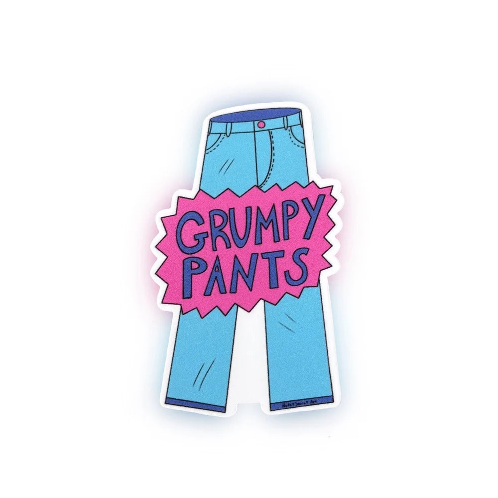 Grumpy Pants Sticker by Haley Searcy