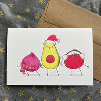 Feliz Navi-Guac! Card by Alexandra Kate Art