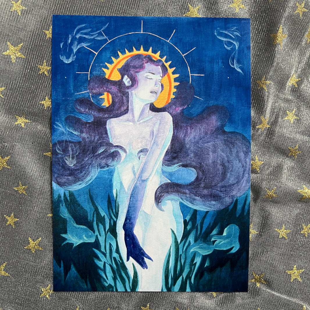 New Constellation from the Midnight Abyss Print by Alexandra Kate Art