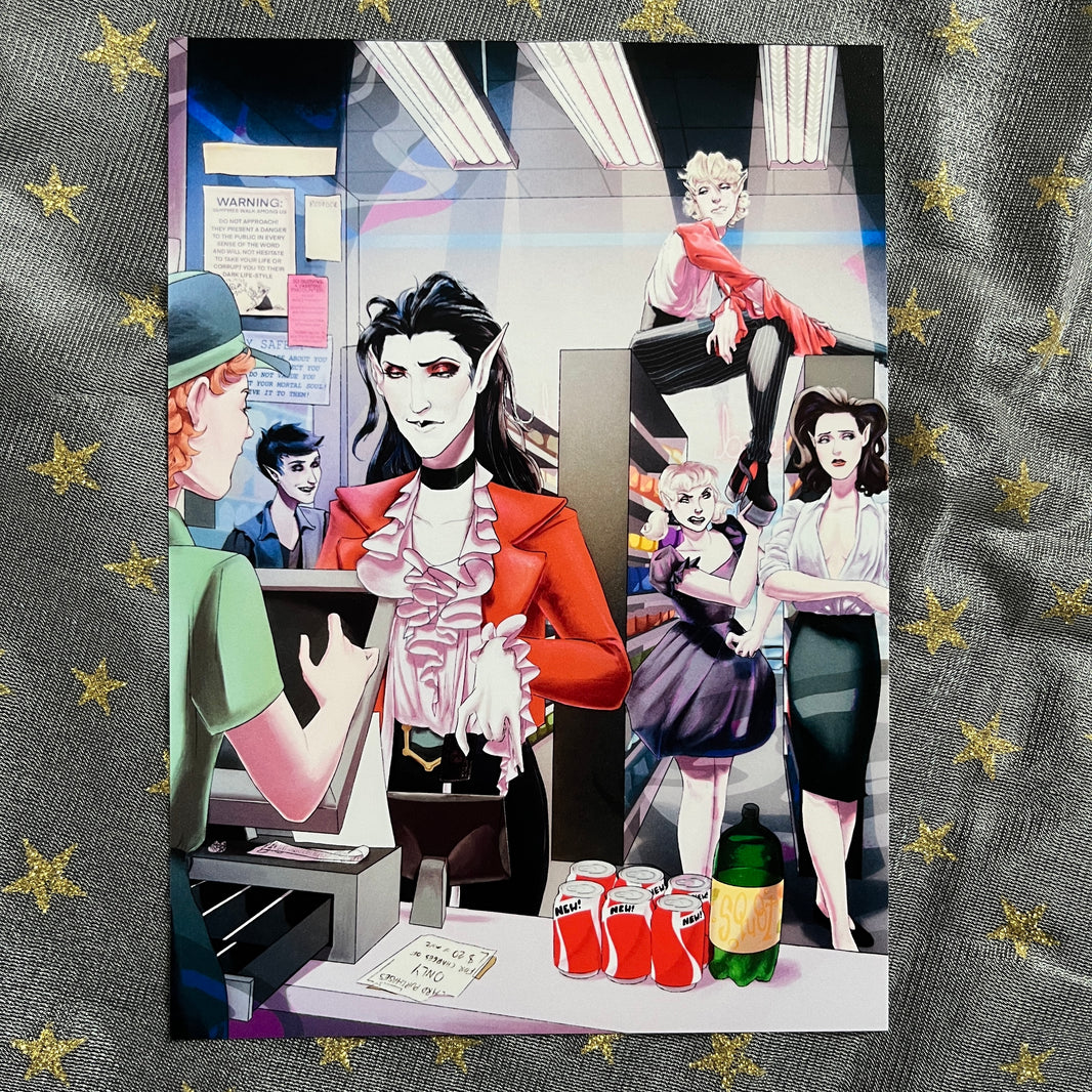 Pit Stop Print by Alexandra Kate Art