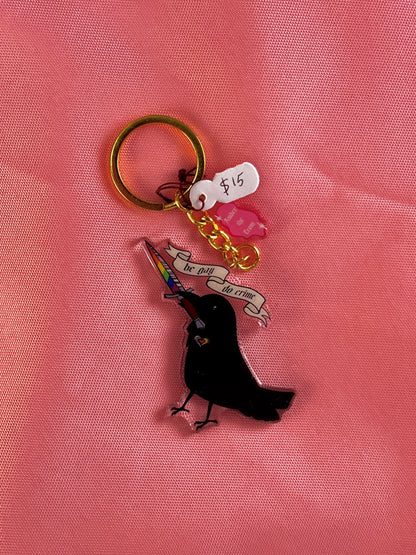 Be Gay Do Crime Keychain by Amber the Crow