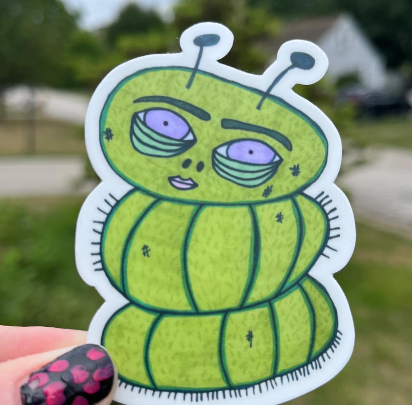 Caterpillar Sticker by Haley Searcy