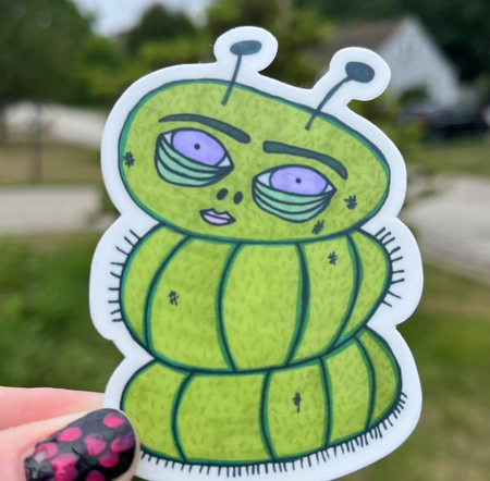 Caterpillar Sticker by Haley Searcy