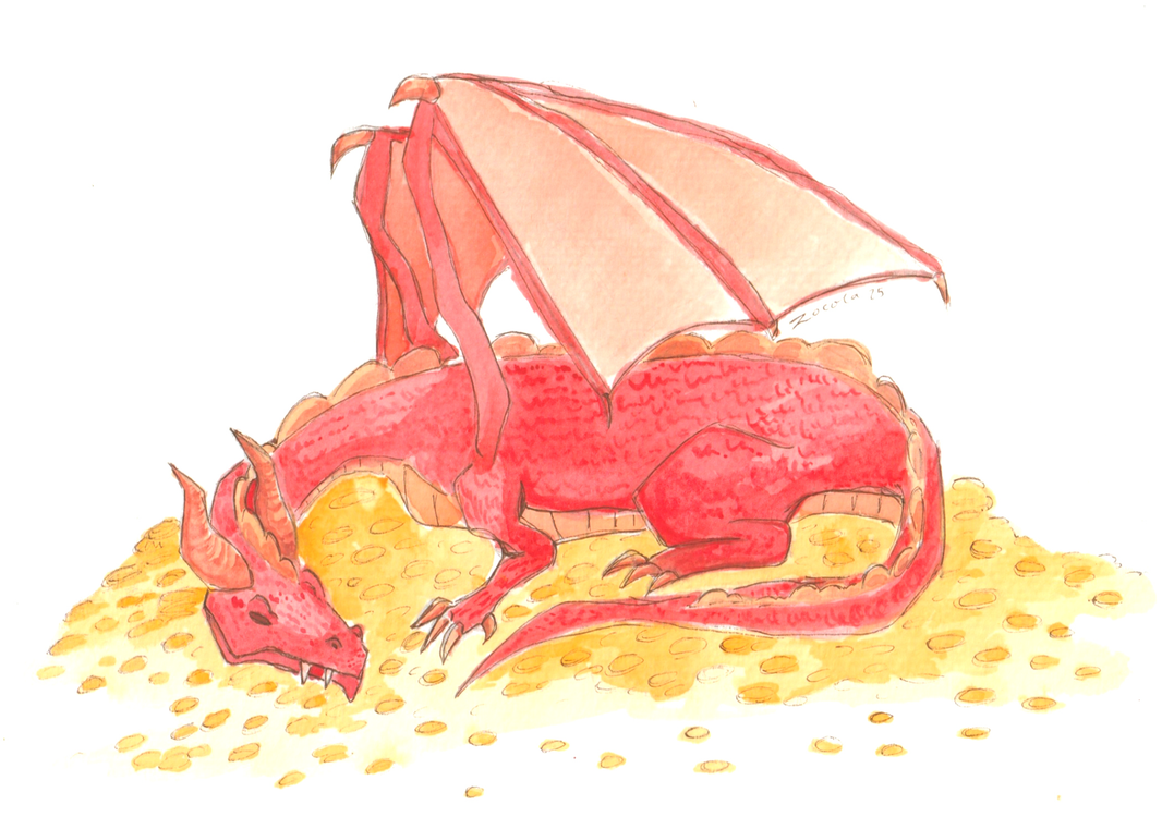 Dragon Hoard Print by ZoCola